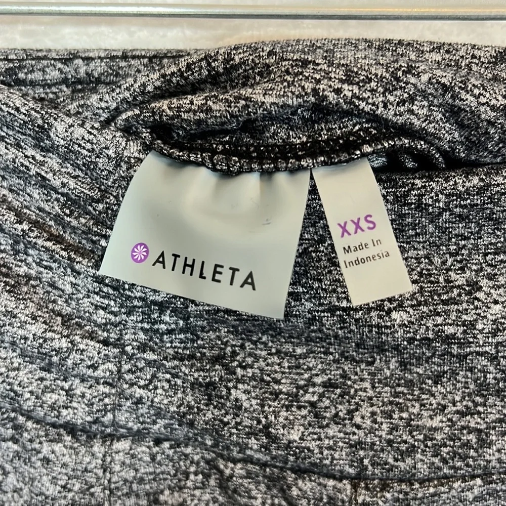 Athleta heather gray bodega stretch pull-on skirt size XXS